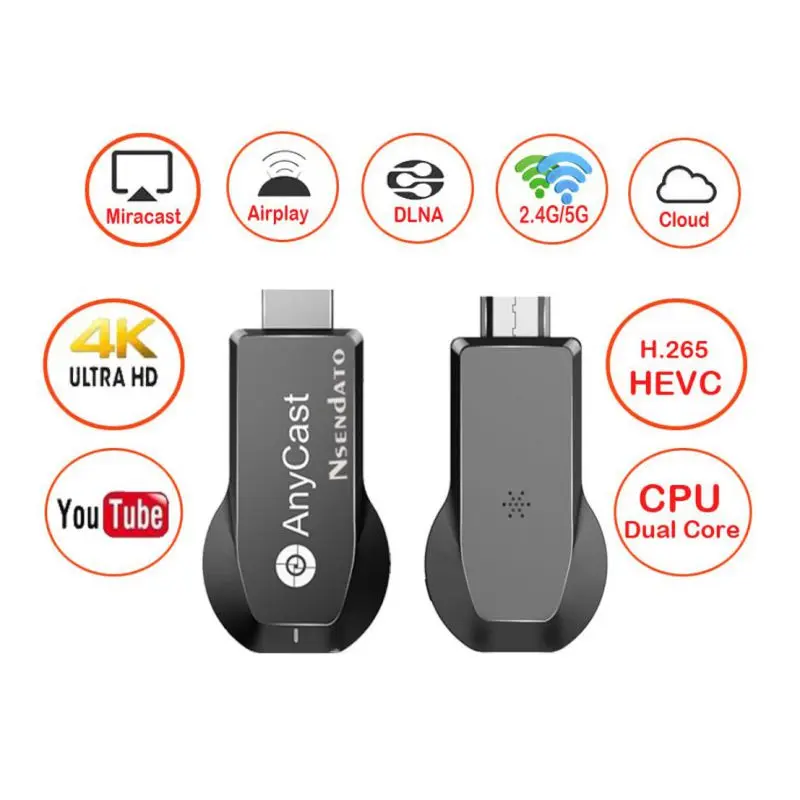 EDAL 2 4G 5G беспроводной 4K HDMI tv Stick любой Cast M100 WiFi Дисплей ТВ ключ приемник адаптер