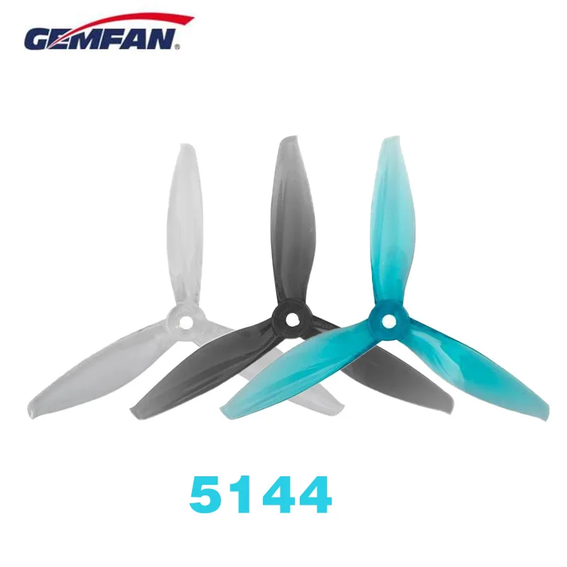 Пропеллеры Gemfan 5144 5 дюймов с тремя лезвиями/3 лопастями совместим Xing 2207 2208 2306