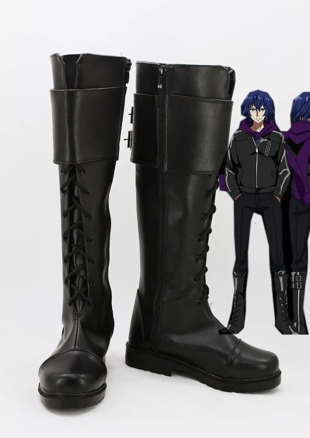 Черные сапоги для косплея Кирисима айато рождества Хэллоуина мужчин и женщин |