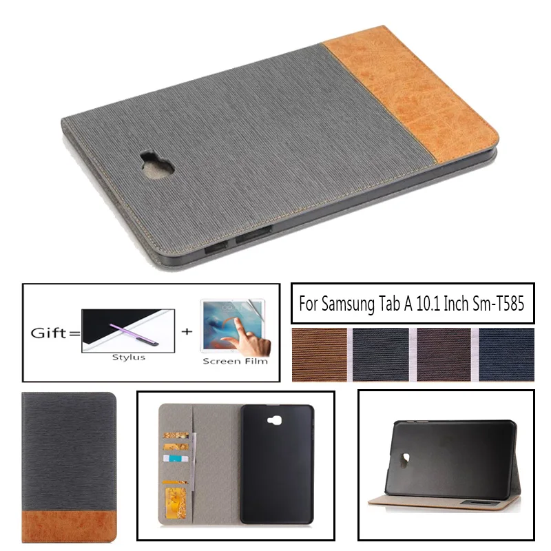 

Новый роскошный кожаный чехол Tab A A6 10,1 SM T580 T585 T587 в стиле ретро для Samsung Tab A 10,1