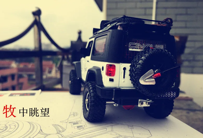 Ручная работа 1:35 RC Гусеничный модифицированный автомобильный модификация для 1/35 Orlando Hunter Wrangler внедорожный альпинистский автомобиль