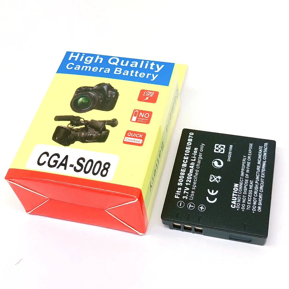 DMW BCE10 BCE10E CGA S008 VW VBJ10 DB 70 Батарея для цифрового фотоаппарата Panasonic DMC FS3 FS5 FS20 FX30 FX33 FX35