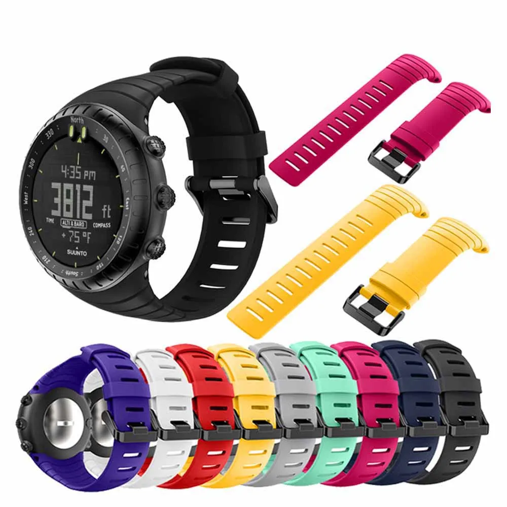 Высококачественный силиконовый спортивный ремешок для Suunto Core Смарт часы быстрая