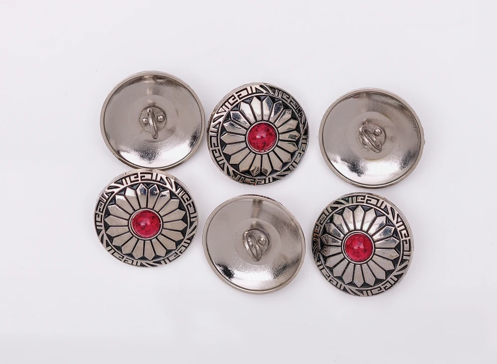 10X 30mm Southeast Sun Flower Turquoise Sewing Coat Closures Leathercraft Shank Button RED | Украшения и аксессуары