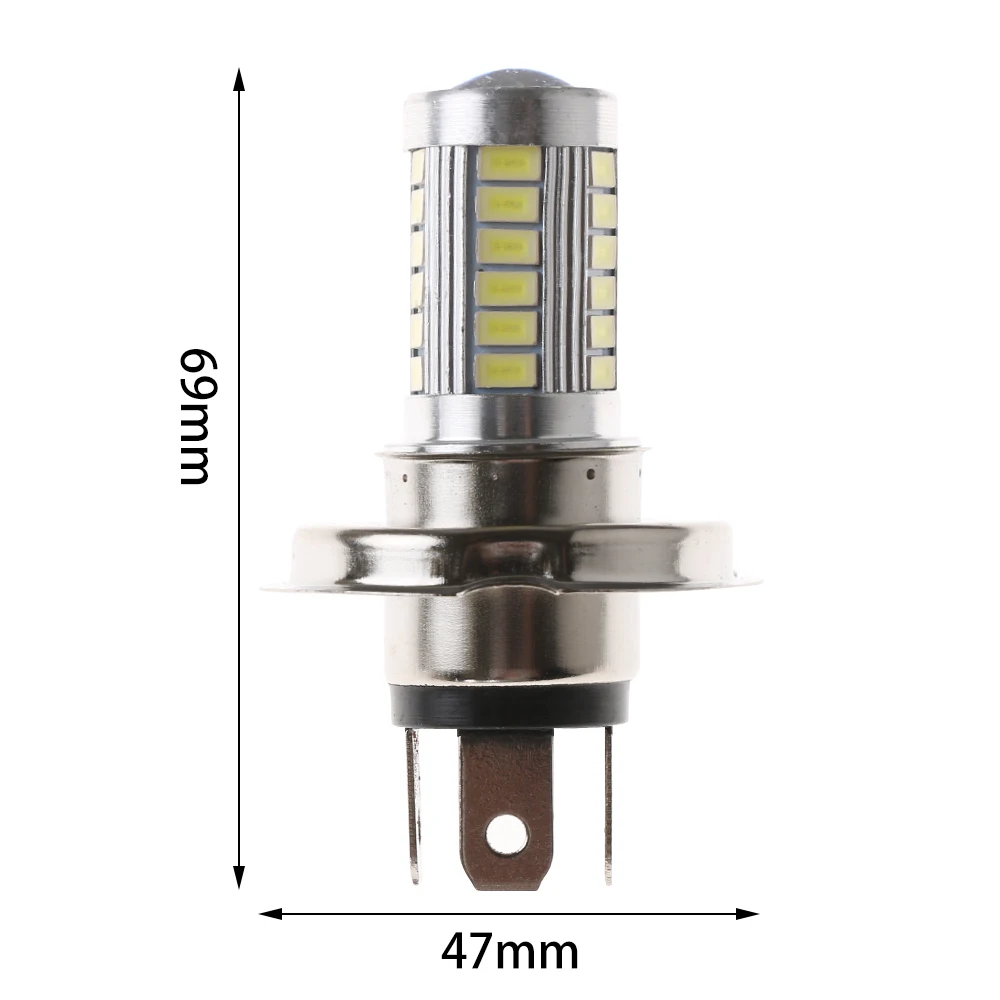 12 V H4 33 светодиодный SMD 5630 Светодиодный Hi/короче спереди и длиннее сзади) белый Авто Противотуманные фары дневные фары дальнего света световая фара