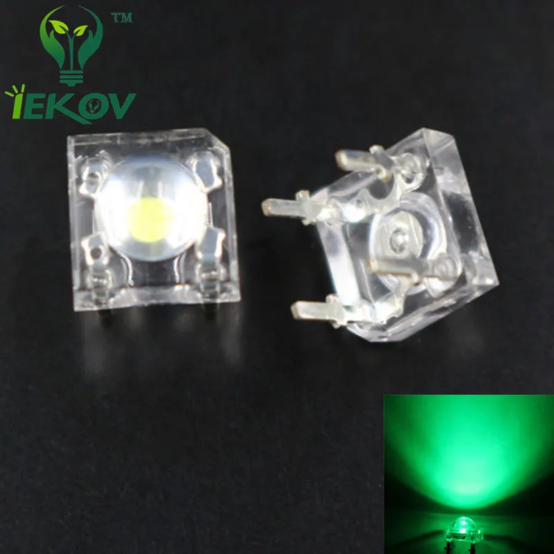 100 шт. светодиодный RGB 5 мм Пиранья мощный поток общий анод s 4 pin купол Широкий