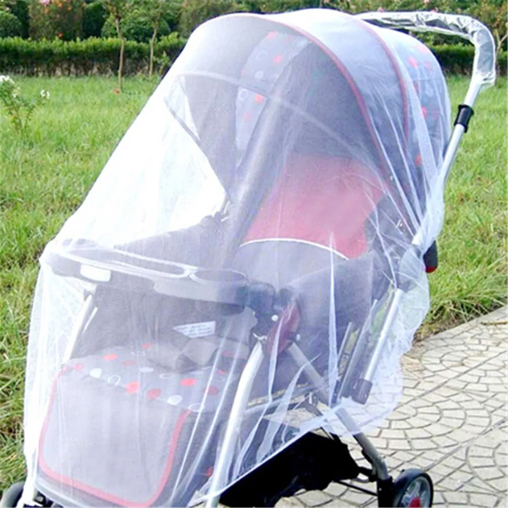 

2018 New Safe Mesh White Newborn Toddler Infant Baby Stroller Crip Netting Pushchair Mosquito Insect Net