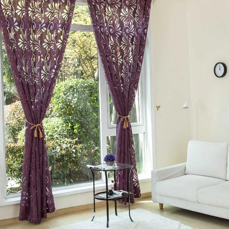 European Curtains For Living Room Bedroom Kitchen Drapes Fabric Jacquard Curtain Window Cortinas | Дом и сад