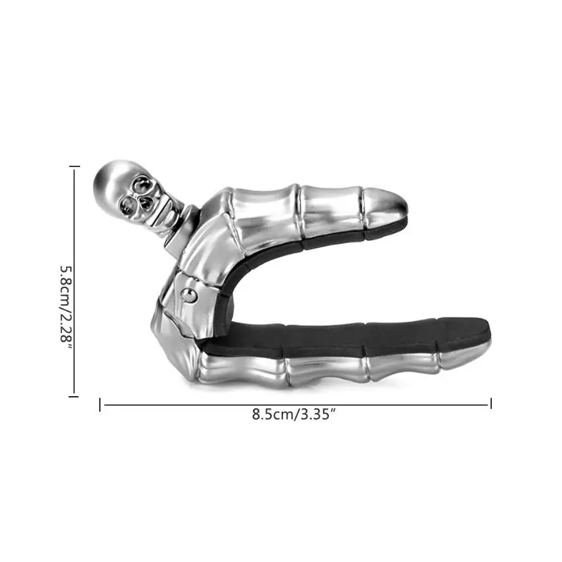 Гитара с черепом Capo ручка дизайн Универсальный 4 5 6 12 струна Ghost Finger Capo|Детали и