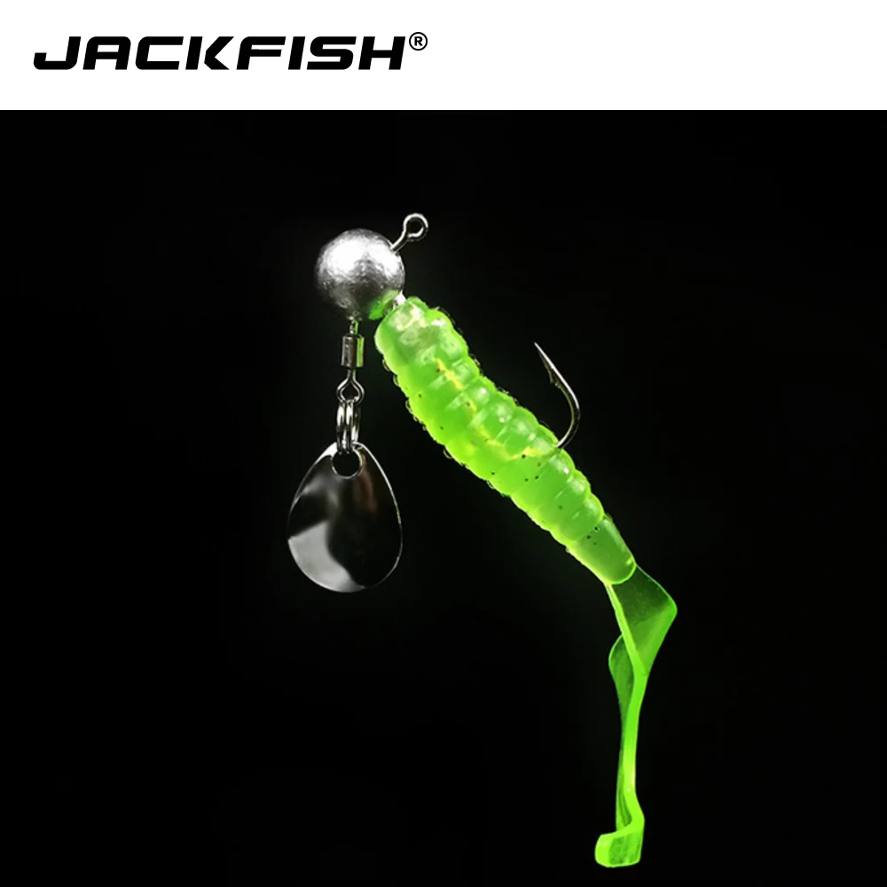 Рыболовный крючок JACKFISH со свинцовой мормышкой и блёстками 2 г/4 г 5 шт./лот крючки