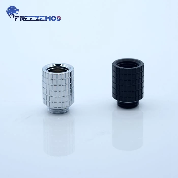 FREEZEMOD медный удлинитель с штекером на гнездо 20 мм резьба G1/4 '' компьютер кулер