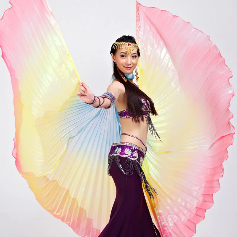 Large Belly Oriental Eastern Egypt Dance Butterfly Isis Angel Wings for Women Bellydance Dancing Costumes Accessories Close Back |