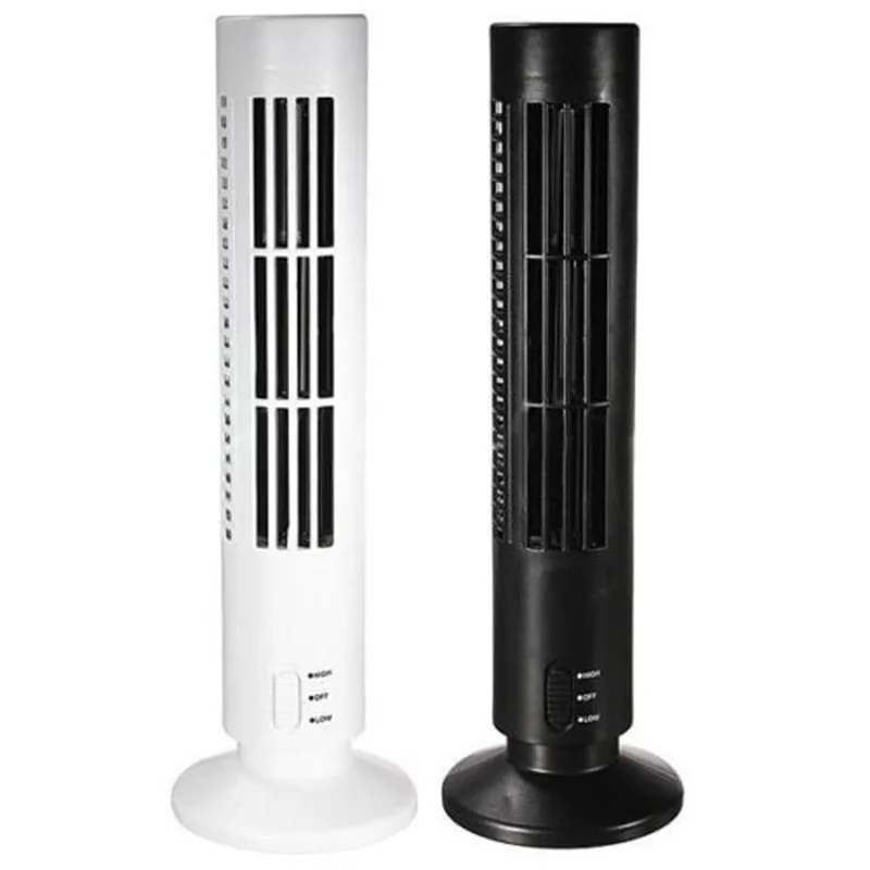 Mini Portable usb fan USB cooling fan Mini Durable Bladeless No Leaf Air Conditioner Cooling Cool home Office Desk Tower Fan