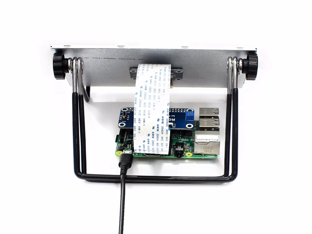 Waveshare 7 дюймов 1024x600 IPS дисплей монитор для Raspberry Pi 3B/2B/Zero W DPI Интерфейс без касания