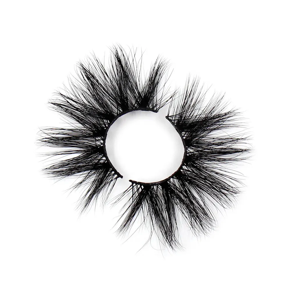 LEHUAMAO 25mm Eyelashes 3D Mink False Eyelash Long Wispy Fluffy Curly Lashes Cruelty Free Natural Lash Dramatic False Eyelashes - Цвет: G09