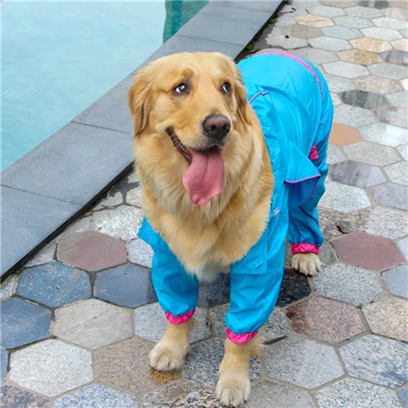 Супер водонепроницаемая одежда для дождливой погоды дождевик собак простая Мода