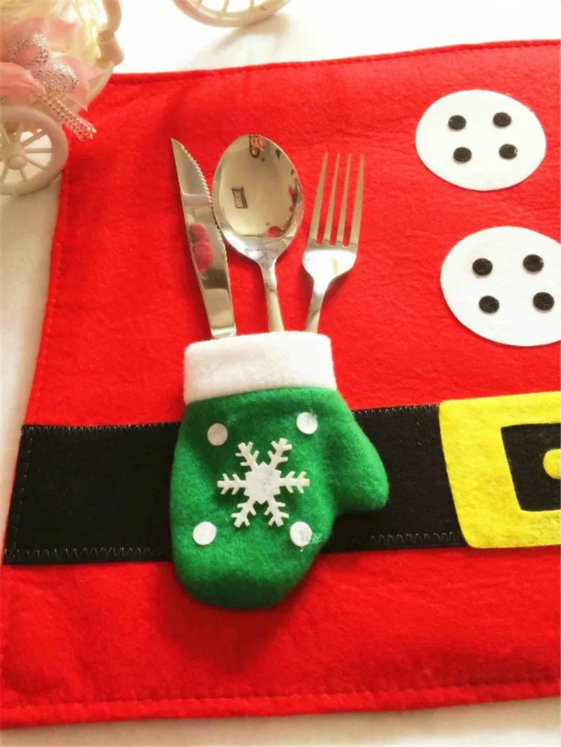 Christmas Table Mats Place Slip-resistant Mat Set Kitchen Hot Pads Accessories Decor 1pcs 5ZHH154 | Дом и сад