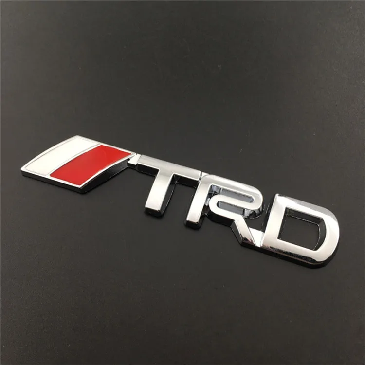ZCBM автомобильные наклейки и наклейки на логотип TRD Авто наклейки аксессуары pegatinas coche autocollant de voiture adesivi авто - Название цвета: Белый
