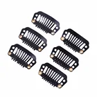 100 шт. 28 мм 8 зубы зажимы для париков с силиконовая задняя крышка для наращивания волос аксессуары 4 цвета в наличии