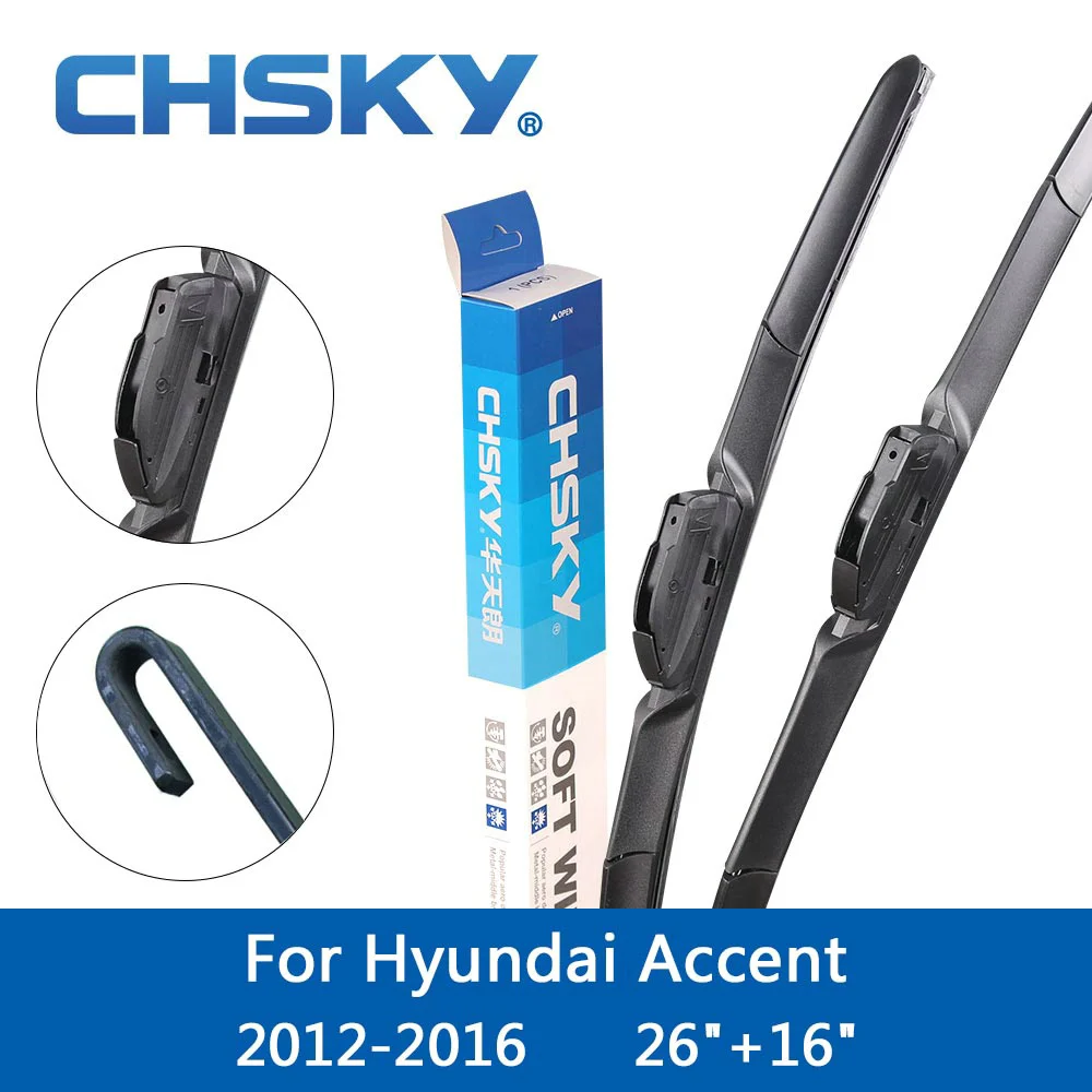 Щетка стеклоочистителя для лобового стекла автомобиля CHSKY Hyundai Accent 1994 1995 1996 1998 2000
