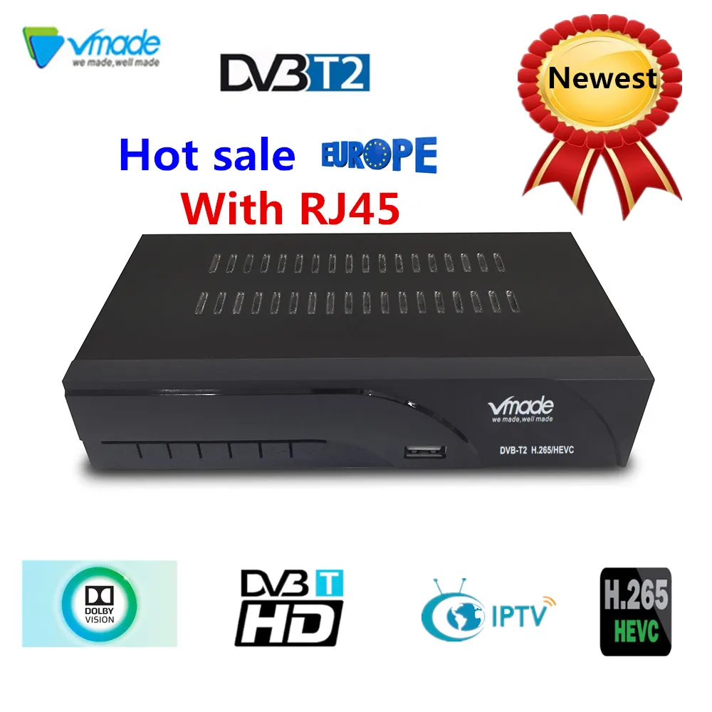 Vmade новейший DVB-T2 цифровой ТВ приемник поддерживает H.265 wifi YouTube DVB-T2 ресивер Горячая Распродажа Европейский DVB-T эфирный ресивер