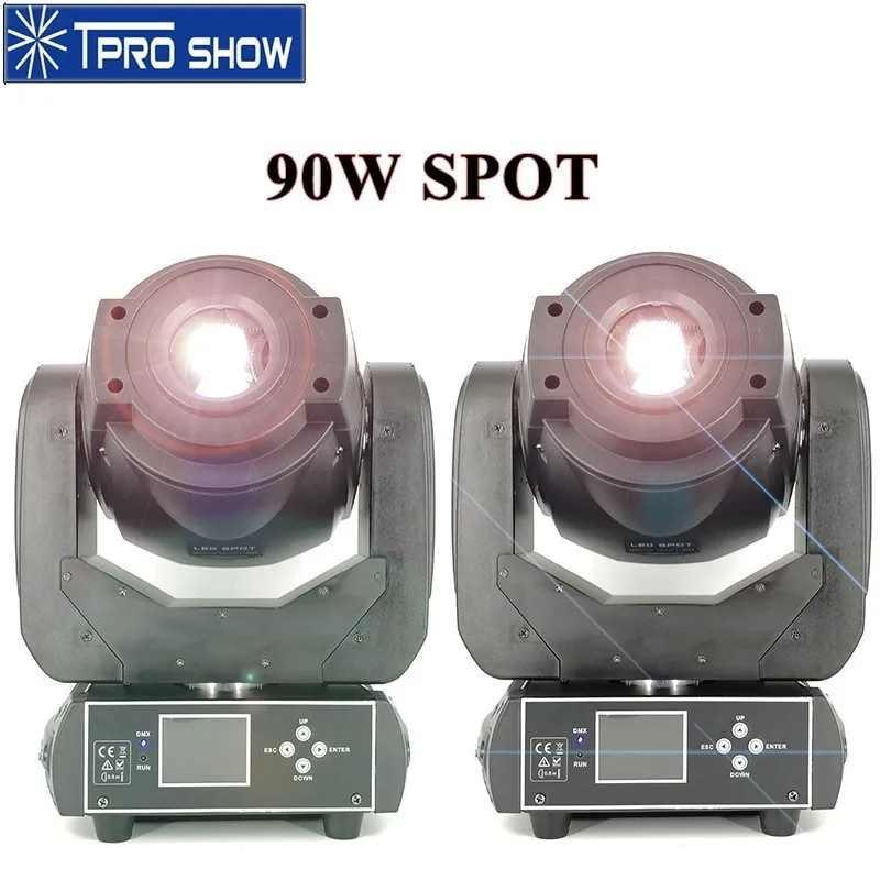 

90W LED Moving Head Spot Light Lyre Beam Gobo Prism Stage Lighting Effect Sound Party Light Dmx For Club DJ Disco Wedding 2 Unit