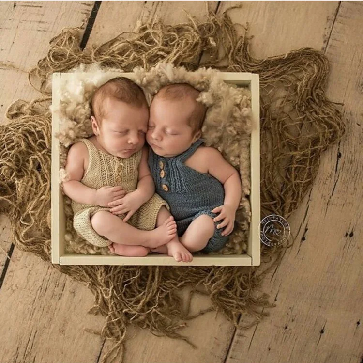 Льняное плетение ребенка для фотосессии одеяла, новорожденный реквизит для фотосессии корзина Stuffer Baby Studio фото фон младенческой фотографии реквизит