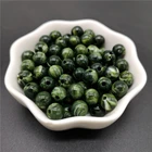 Круглые акриловые бусины 6810 мм, имитация темно-зеленого натурального камня, эффект облаков, для изготовления ювелирных изделий, браслетов, ожерелий, сделай сам