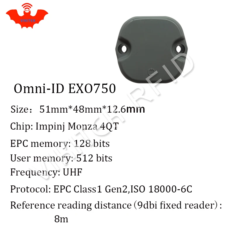 UHF RFID металлическая бирка omni ID EXO750 915 МГц 868 Impinj Monza4QT EPC 5 шт. Бесплатная доставка
