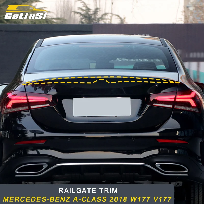 GELINSI накладка на заднюю дверь рамка наклейка покрытие аксессуары для Mercedes Benz A Class