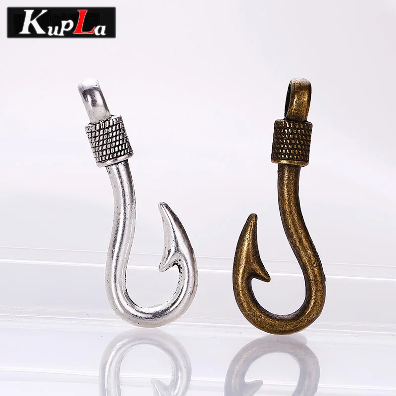 Винтажные металлические подвески для рыболовных крючков Diy ювелирные изделия
