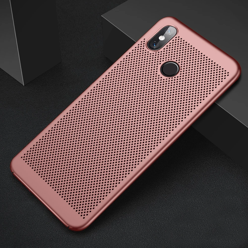 RoseGold Дышащий матовый чехол для Xiaomi Redmi Note 7 6 Pro 5 Plus 5A Prime Y1 Note 4 4X Pro 4A 3 3 S, чехол для телефона - Цвет: RoseGold
