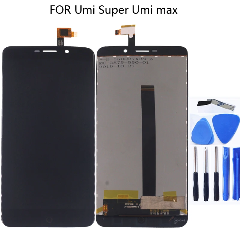 ЖК-дисплей подходит для Umi Super LCD + 100% новый сенсорный экран ЖК-дигитайзер панель