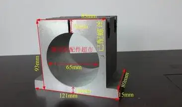 65 мм диаметр шпиндельного зажима на фрезерном станке с ЧПУ кронштейн для
