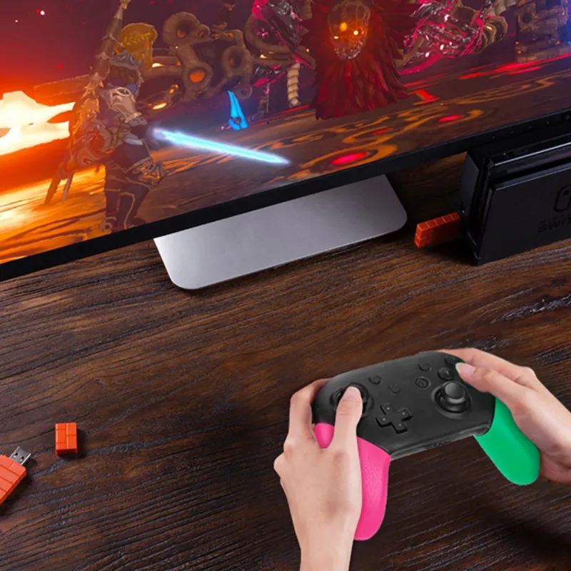 2 шт. Нескользящая ручка держатель защитный чехол для джойстика Элитная текстура