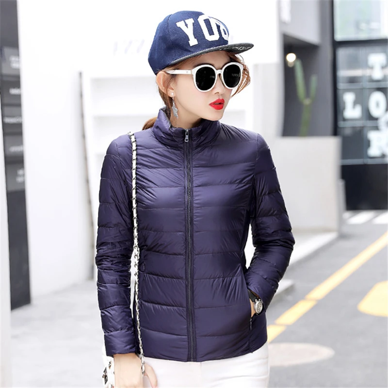 Hot New Multi-color Young Women Long-sleeved Down Coats Fashion Lady Jackets Pure Color Casual Wear Normal | Женская одежда