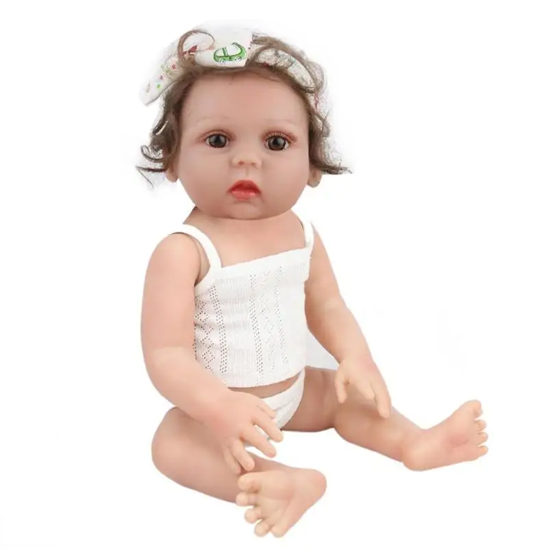 48 см Reborn Baby Doll игрушка виниловая Милая новорожденная кукла-Имитация для детей Реалистичная игрушка Playmate для младенцев сопутствующие игрушки для сна