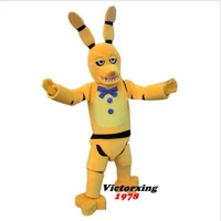 new adult best sale lovely golden bonnie rabbit mascot costume christmas fancy dress halloween mascot costume
