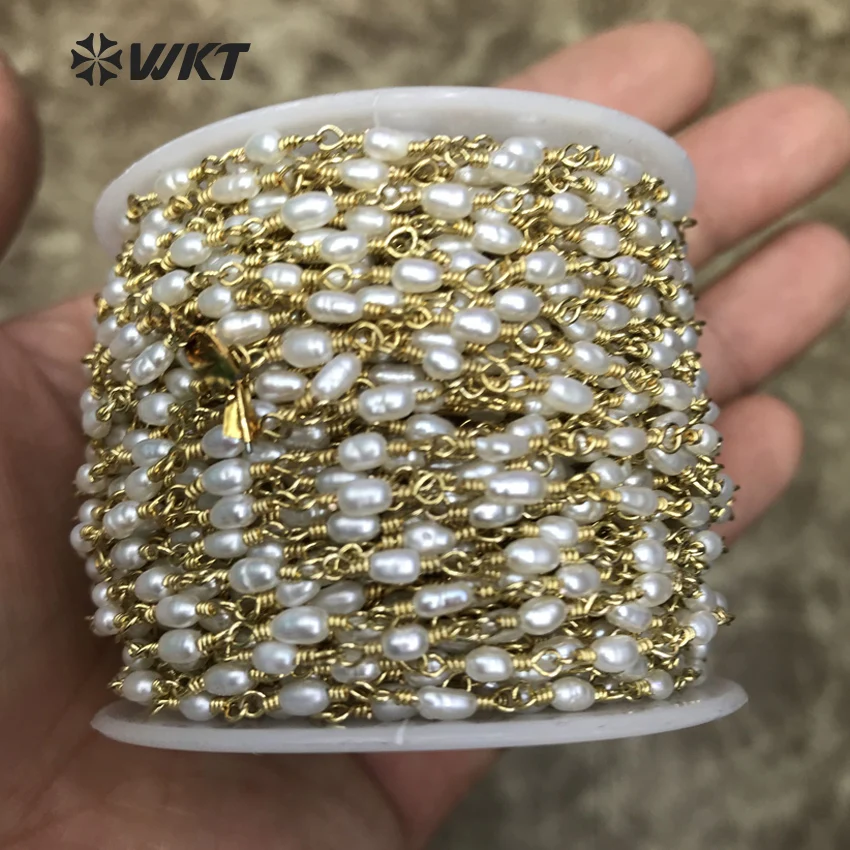 Новинка модная цепочка WT-RBC069 WKT из натурального пресноводного жемчуга