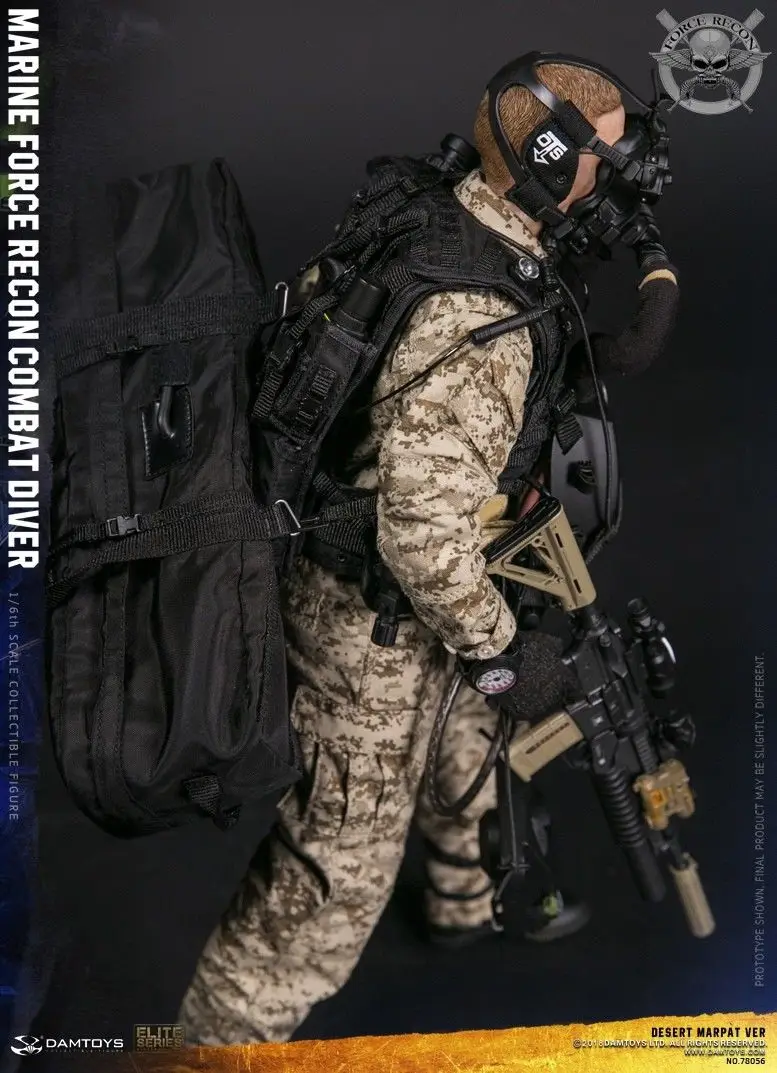 DAMTOYS плотины 1/6 78056 морской пехоты США RECON COMBAT DIVER пустыни MARPAT VER 12 дюймов