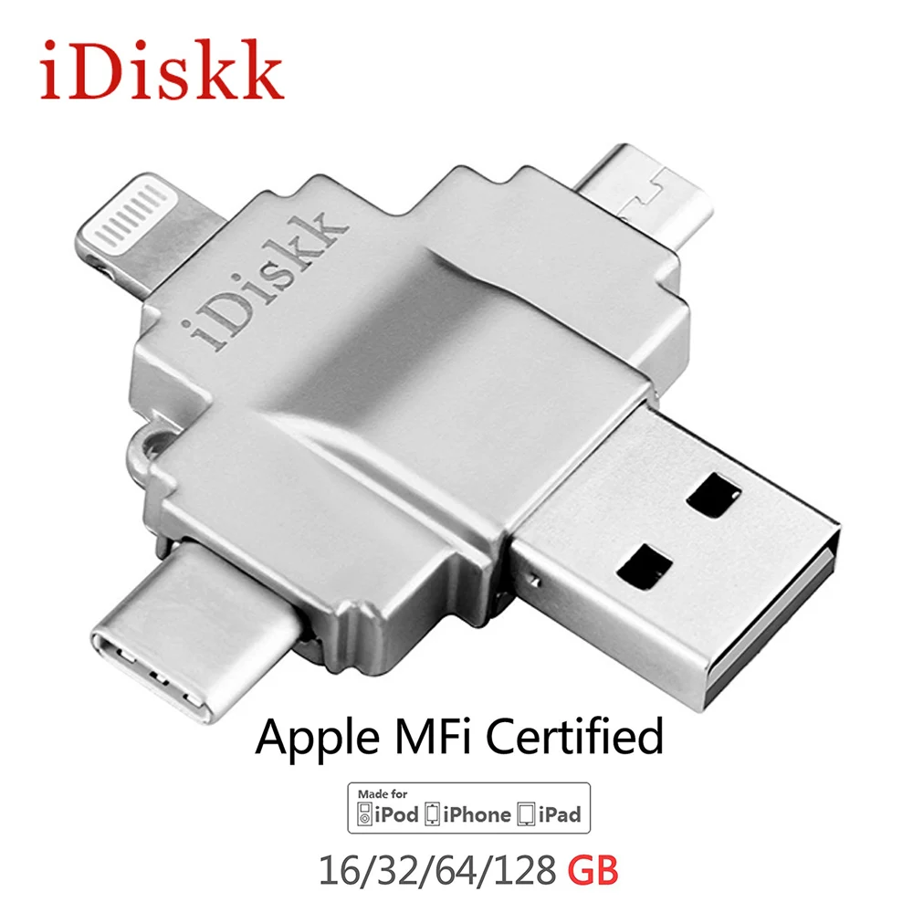 USB 3 0 адаптер 4 в 1 для iPhone iPad Mac ПК Android Phone TF card reader внешний накопитель | Компьютеры и