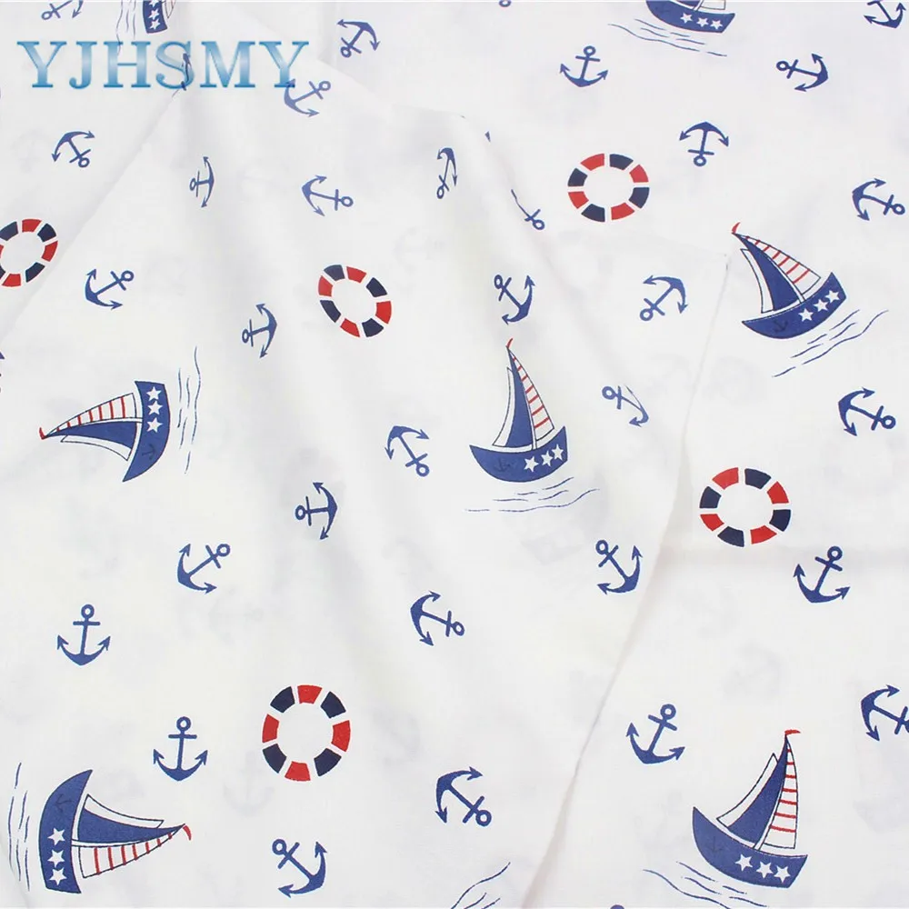 YJHSMY 178218 океанская серия хлопчатобумажной ткани ширина 50x160 см/шт DIY ручной работы