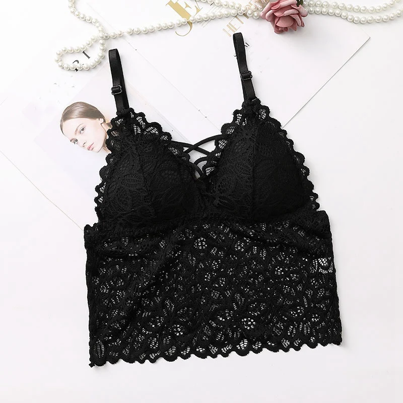 Женское нижнее белье бесшовный кружевной бюстгальтер с подкладкой белый красный