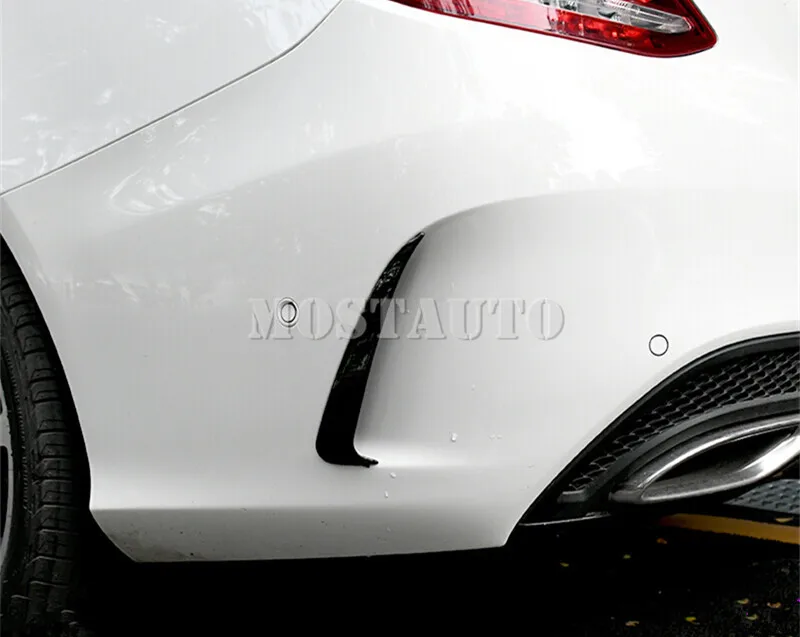 Для Benz C Class W205 C43 C63 AMG черный спойлер заднего бампера устанавливаемое на