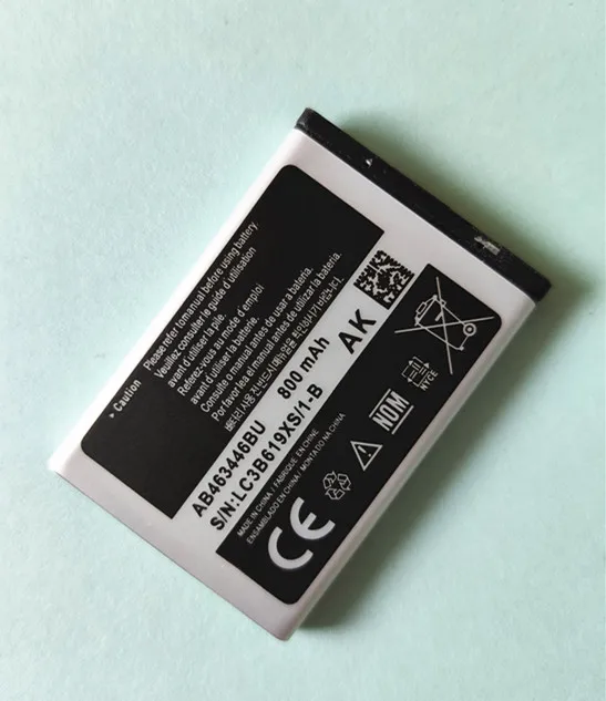 Аккумулятор AB463446BU AB553446BU AB043446BE для Samsung GT C3520 E1228 E2530 E339 C3300K X208 B189 B309 E2330