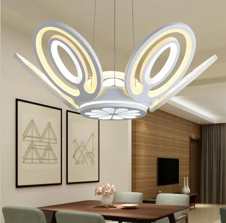 Современная простая столовая люстра led Ресторан гостиная из кованого железа