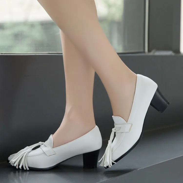 Женские туфли на высоком каблуке женские туфли-лодочки тонкие с бахромой