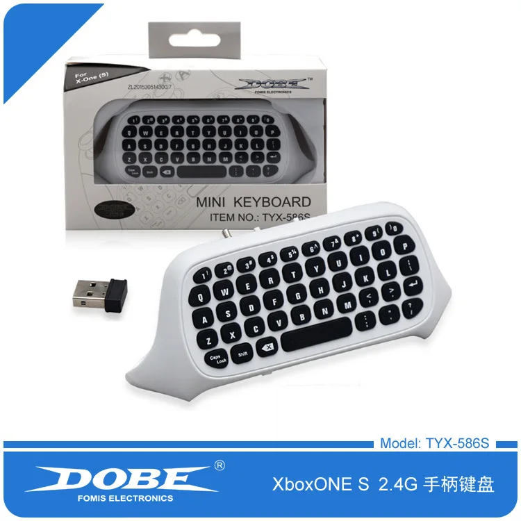 ДОБЕ 2 4 г мини Беспроводной Chatpad клавиатура для Xbox One тонкий X Elite контроллер с 3 5 мм