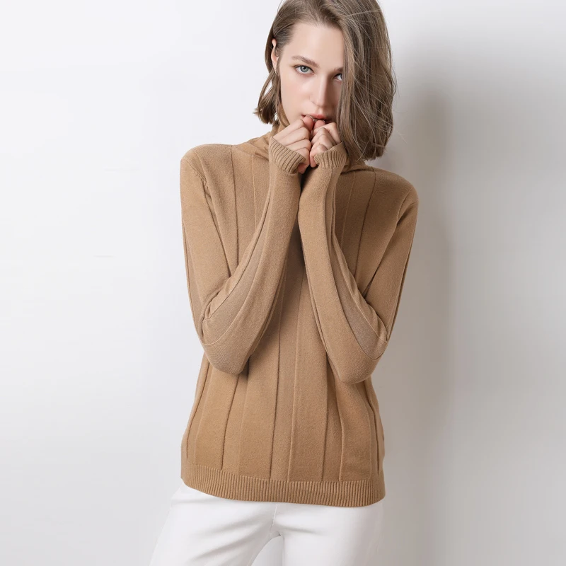 2018 New Autumn Fashion Women's Sweater Large Size Stretch High Neck Slim Sexy Soft Bottoming Pullover | Женская одежда
