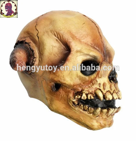 

2018 New Skull demon Mask Funny Halloween Dress Party Novelty Latex Rubber Mask